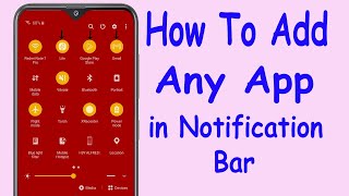 How To Add Any App in Notification Bar in Samsung Galaxy A20/A30/A40/A50/A70 @HelpingMind screenshot 5