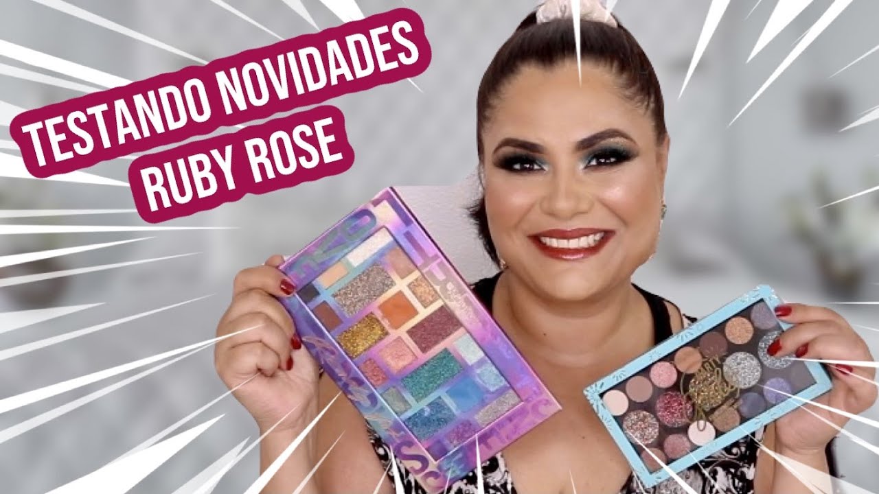 MAQUIAGEM QUE NUNCA USEI | TESTANDO RUBY ROSE - YouTube