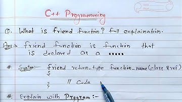Friend Function in C++ | Learn Coding