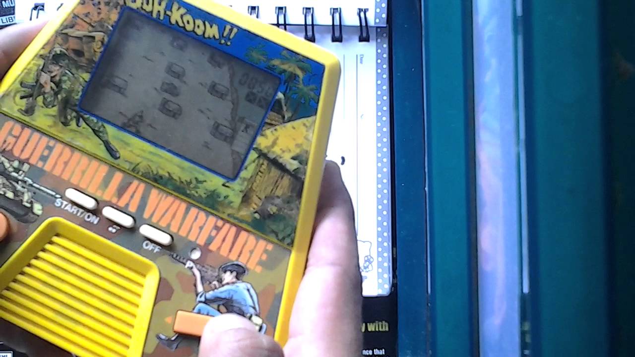 Handheld game Casio GUERRILLA WARFARE CG-410 - YouTube