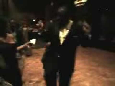 Elise Neal and Roland Martin dancing at the Trumpe...