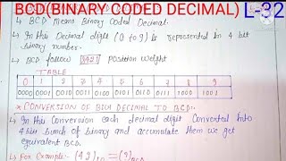 What is BCD(Binary Coded Decimal) and Conversation of Decimal to BCD //decimal she BCD  me convert