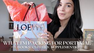 WHAT I’M PACKING FOR PORTUGAL | BOOKS, CLOTHES, SUPPLEMENTS | VLOG S7:E28 | Samantha Guerrero