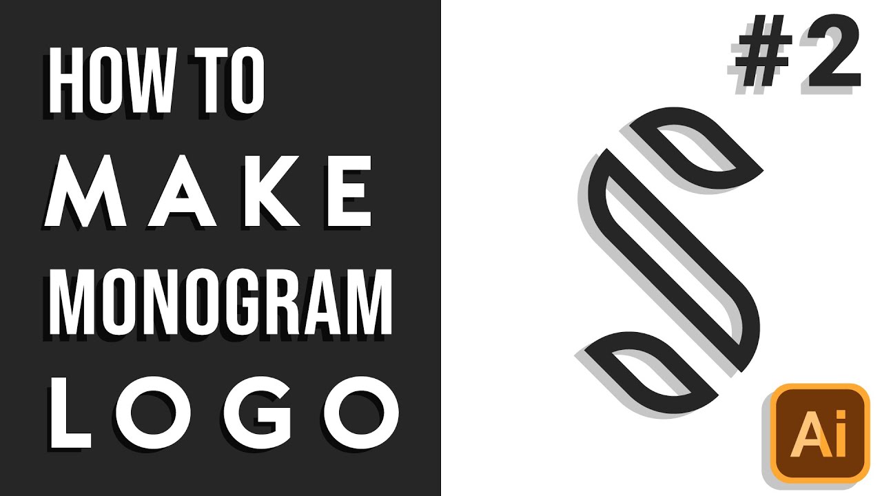 Adobe Illustrator CC Simple Letter Monogram Logo Tutorial - YouTube