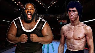 BRUCE LEE VS MARK HENRY 😱🔥*INSANE WAR* (EA SPORTS UFC 4) UFC KNOCKOUTS | BRUCE LEE FIGHT | 8K UHD