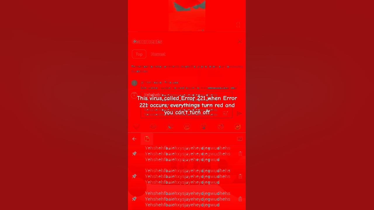 Error 221 youtube