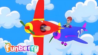 10  Little Airplanes | Count 1 to 10 | Kids Songs & Nursery Rhymes By Funberry