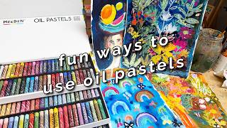 How to Have Fun with Oil Pastels | Trying Out Meeden Soft Oil Pastels 🌈 screenshot 2