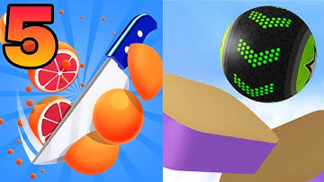 ⚡SLICE IT ALL🔪 VS 🧿GOING BALLS⭐ All Levels Gameplay Android, iOS