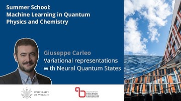 Giuseppe Carleo (1/2) "Variational representations with Neural Quantum States"