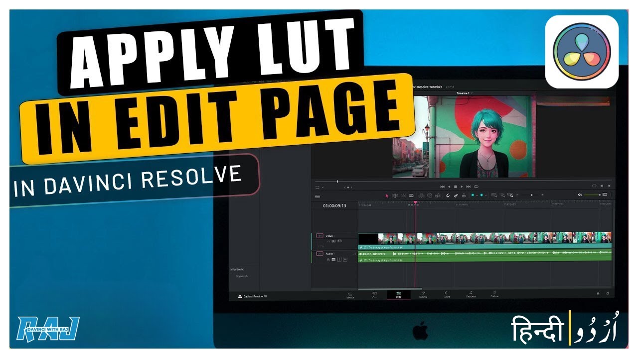 How to Apply LUT to Video in the EDIT Page in Davinci Resolve| Davinci ...