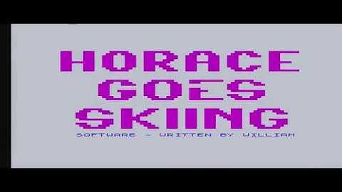 Horace Goes Skiing - Zx Spectrum +2 (Full Cassette Tape Loading & Gameplay)