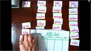 CCS Word Sort 125, Soft and Hard c & g,  ABC Sort, Day 6 screenshot 3