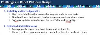 AI371: Cognitive Robotics-Challenges in Robot Platform Design