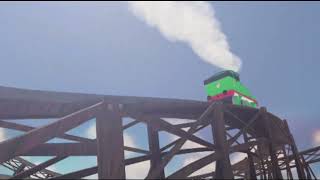 He Rattled Up The Rickety Rails.