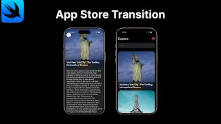 SwiftUI App Store View Transition