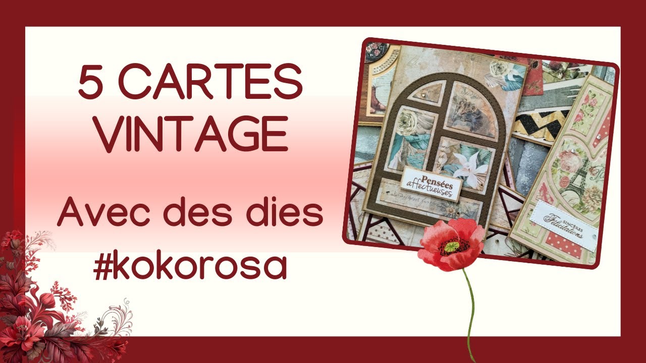 Comment réaliser des FONDS de cartes avec des dies #kokorosastudio !! Tuto Spécial DEBUTANTS !!