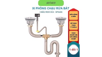 Hướng dẫn lắp đặt bộ xi phông inox cho chậu rửa bát hai hố #huongdan #xiphonginox #xiphongchauruabat