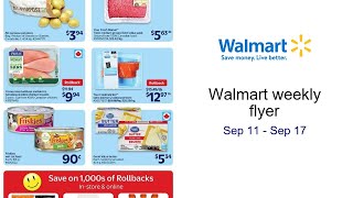 Walmart weekly flyer Sep 11 - Sep 17
