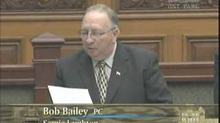 Oct 18, 2010 - MPP Bob Bailey Presents Remembrance Day Petitions