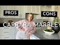CARRARA MARBLE KITCHEN COUNTERTOPS | PROS & CONS | SHOULD YOU CHOOSE MARBLE?