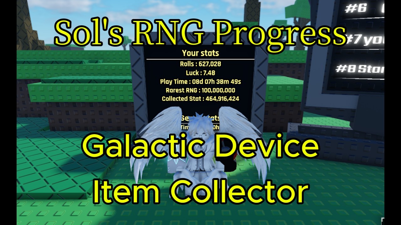 Sol's RNG Progress Report #1 - [Galactic Device, Item Collector] - YouTube