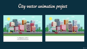 After effects cc The Complete Motion Graphics Design & VFX Lecture2 15   animated city vector introd