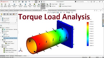 Torque load simulation with Solidworks