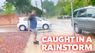 CAUGHT IN A RAINSTORM (What Did She Call Me) | Family 5 Vlogs