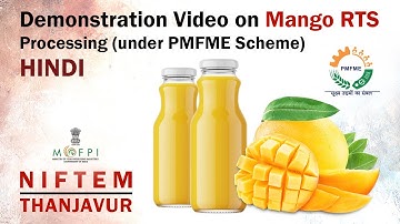Demonstration Video on Mango RTS Processing (under PMFME Scheme) - HINDI