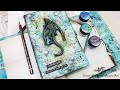 Altered Book Cover ‘Rising Dragon’ | Mixed Media Tutorial | DT Project for CreARTive Corner