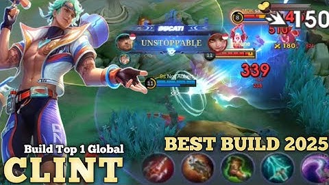 Clint Summer One Hit One Kills Really OP ‼️Clint Best Build 2025 | Build Top 1 Global Clint - MLBB
