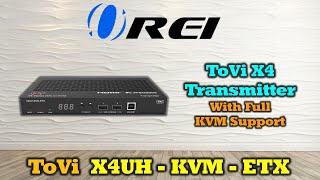 ToVi 4K AV over IP Encoder – Video Wall, Matrix Switching & KVM Control | X4UH-KVM-ETX