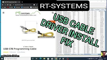 RT - SYSTEMS USB CABLE INSTALATION (USB57B)