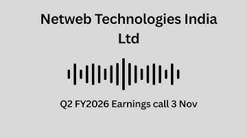 Netweb Technologies India Ltd Q2 FY 2026 Earnings Conference Call