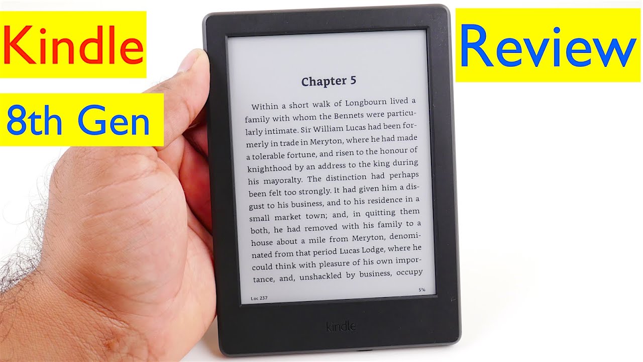 skridtlængde forræderi farvestof All-New Kindle E-Reader Review - 8th Generation - 2016 Model - YouTube