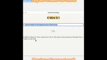 Conceptual Apple-only Demo Part 17: Preview Plus.