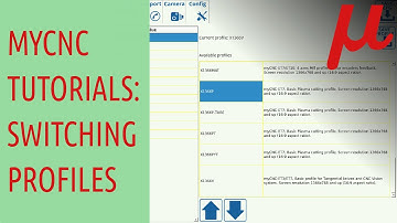 myCNC Tutorial. How to switch profile.