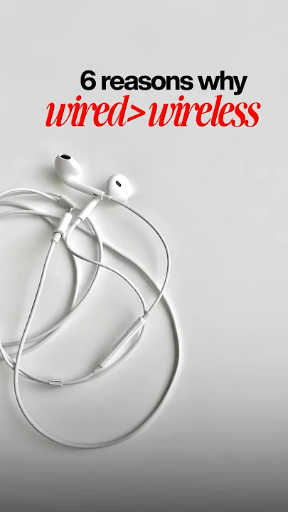 Why Wired Earphones are BETTER than wireless?