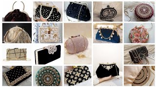 Beautiful Small beaded Clutch purses bags wedding party Handbag metal chain #clutch #clutchbags #bag