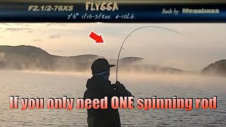 23 Megabass Flyssa F2.5-76XS: the King of Versatile Spinning Rod|Dropshot|Hairjig|Ned Rig......