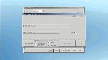 How To Edit Check / Cheque Printing Format