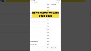 BBAU PhD Result 2025 | Department Wise List Started #BBAUPHDRESULT #PHD #2025-2026