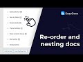 Re-order and nesting Docs the Smart Way in EazyDocs | Enhance your Docs with EazyDocs📚