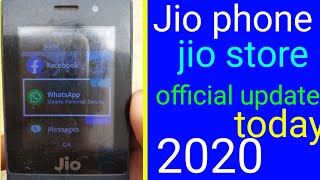 Jio phone store me official update ...