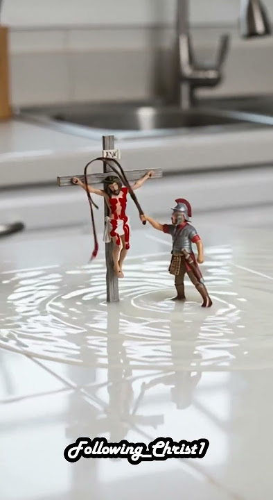 Jesus Crucified Beside the Thieves — The Moment of Mercy | Miniature Kitchen Diorama #shorts #jesus