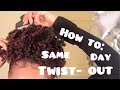 Same Day Twist out and 3wk Wash n Go on Natural Afro hair