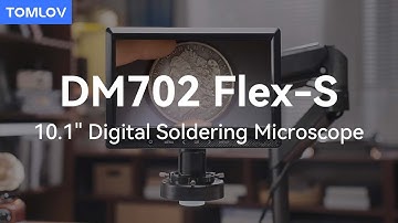 TOMLOV DM702 Flex-S 10.1" Digital Microscope, soldering Microscope