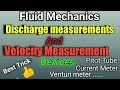 Fluid Mechanics Trick//Discharge Measurements  And  Velocity Measurement Devices ✍️