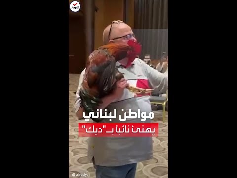 ب ديك بلدي تهنئة غريبة لنائب لبناني بعد فوزه بالانتخابات